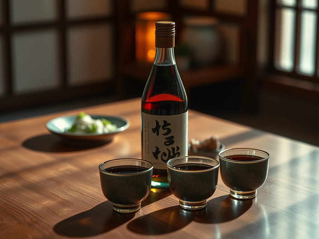 深夜の日本酒